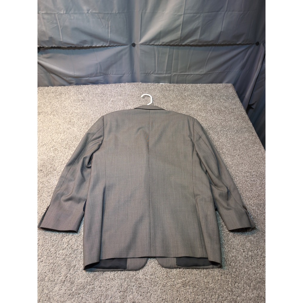 CANALI‎ Men's Blazer 100% Pure Wool Made in Italy Gray Suit Jacket - Picture 10 of 11